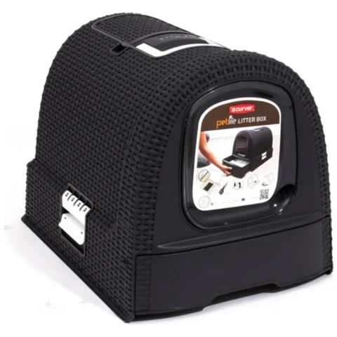 Toaleta dla kota Curver Pet Life grafitowa