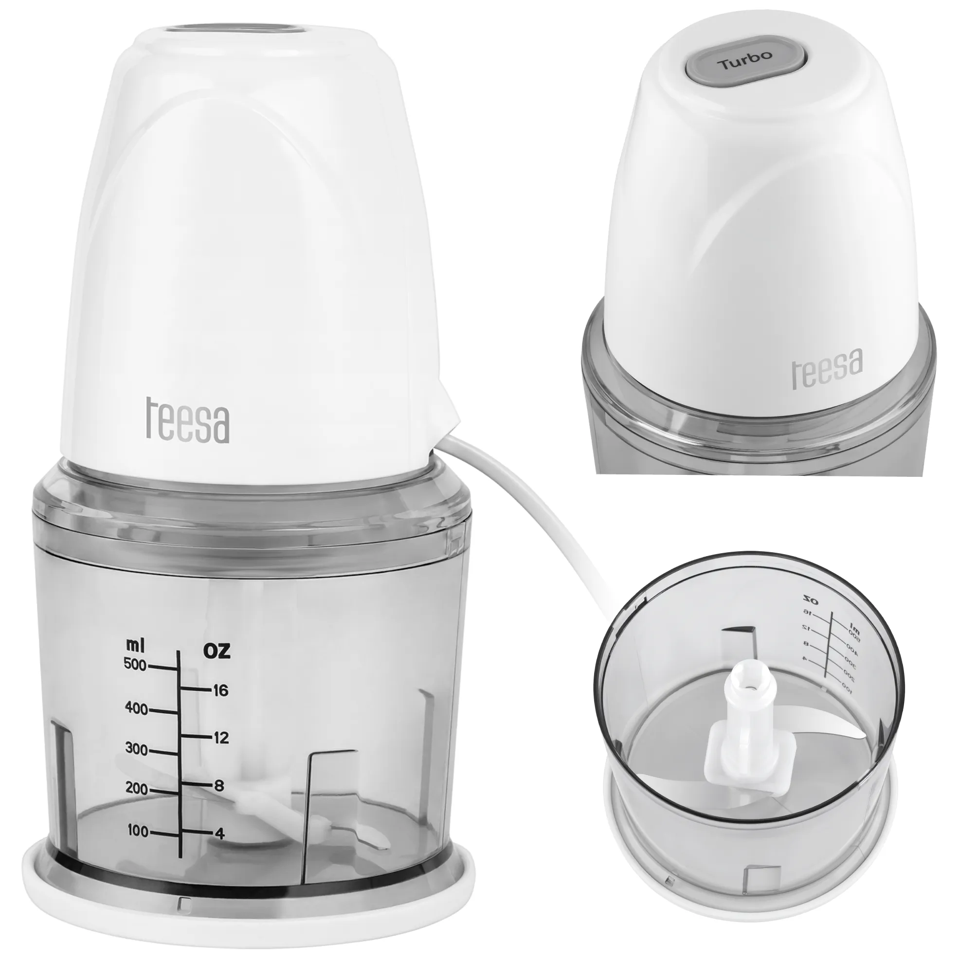 Mini rozdrabniacz z pojemnikiem 500ml 260W - obrazek 6