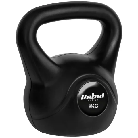 Kettlebell bitumiczny 6 kg REBEL ACTIVE
