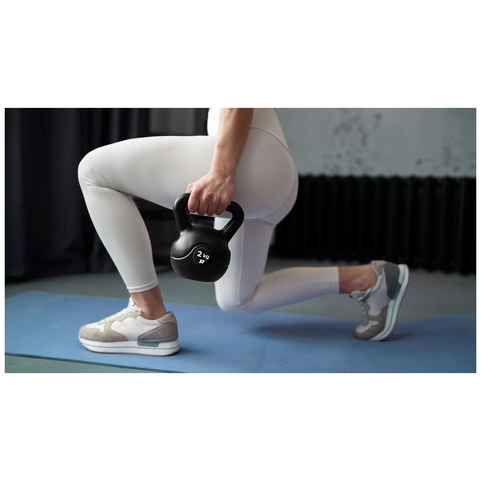 Kettlebell bitumiczny 6 kg REBEL ACTIVE - obrazek 7