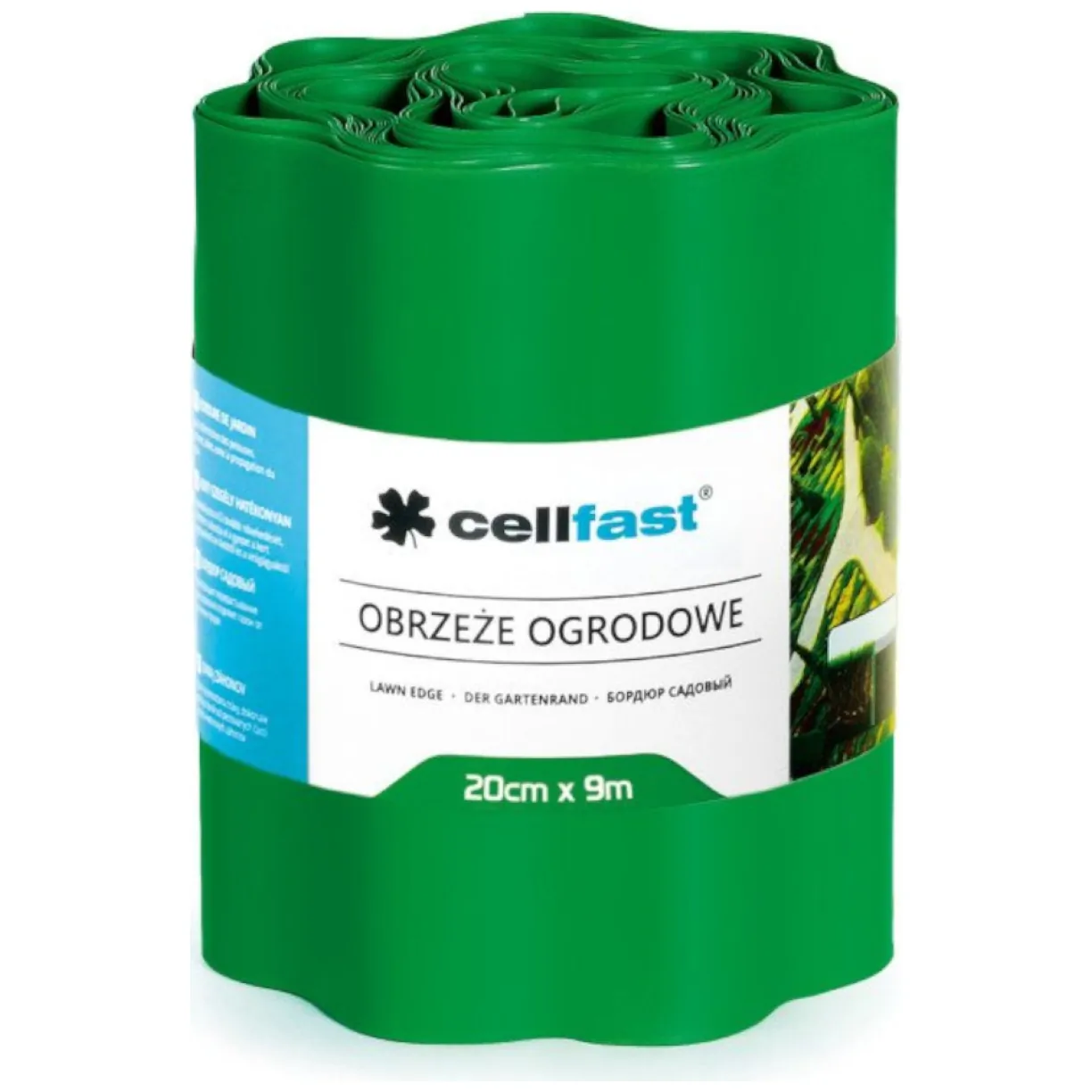 Obrzeże ogrodowe faliste 20cm x 9m Cellfast zielone