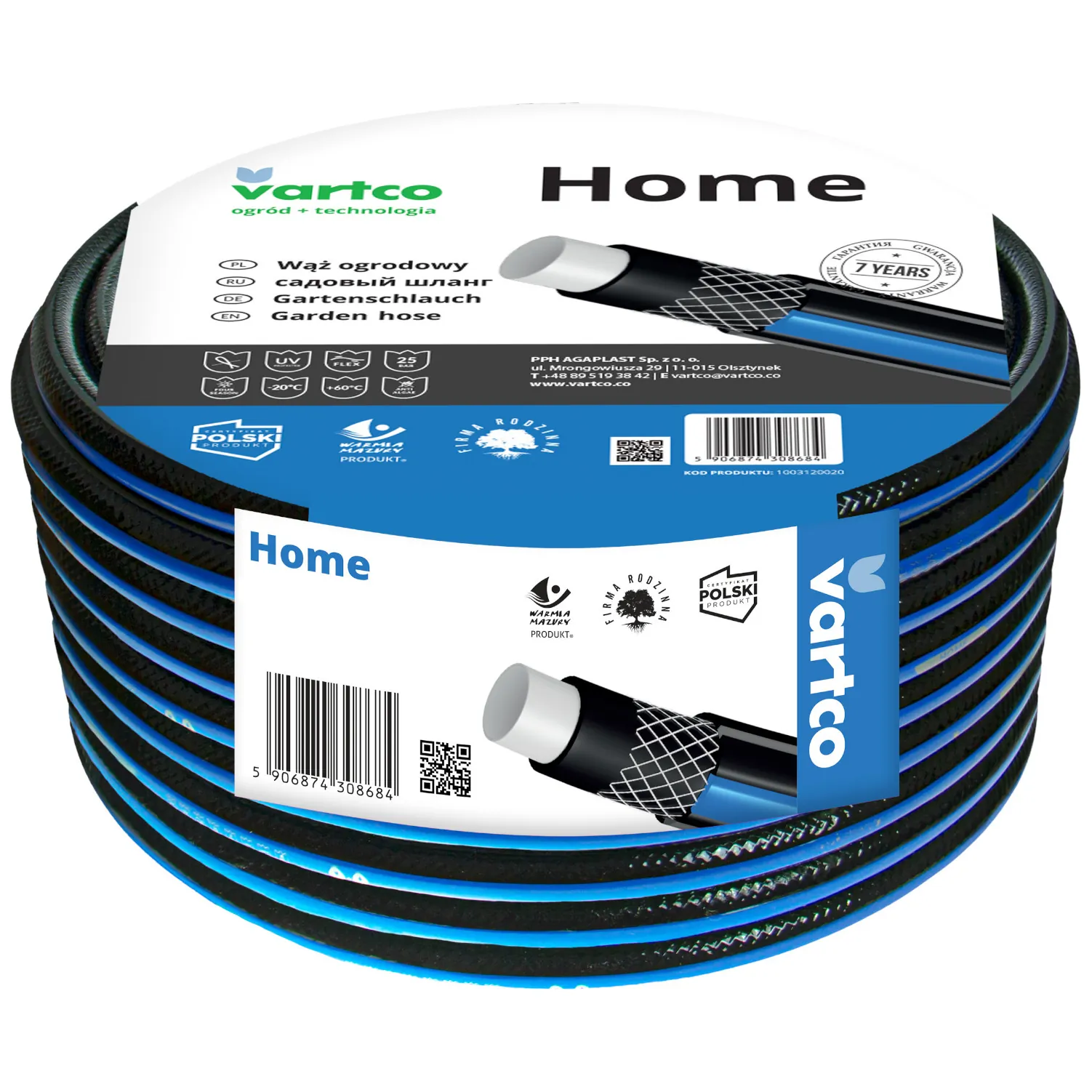 Wąż ogrodowy Vartco Home 3/4" 50m