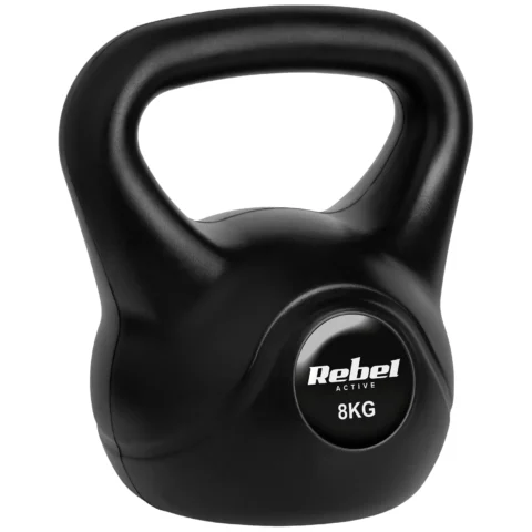 Kettlebell bitumiczny 8 kg REBEL ACTIVE