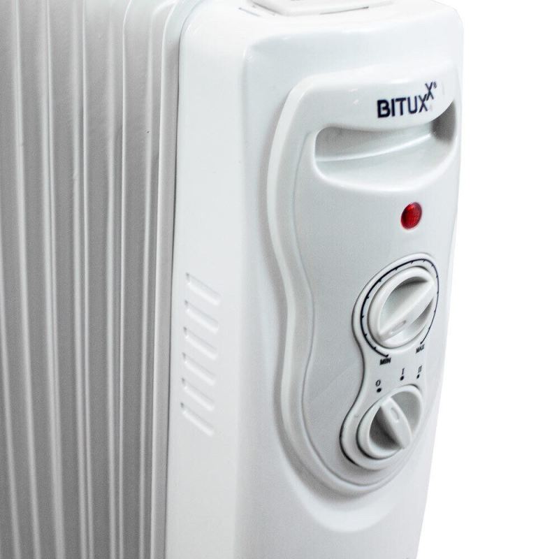 BITUXX Elektryczny grzejnik olejowy 2500 W 11 żeber biały - obrazek 5