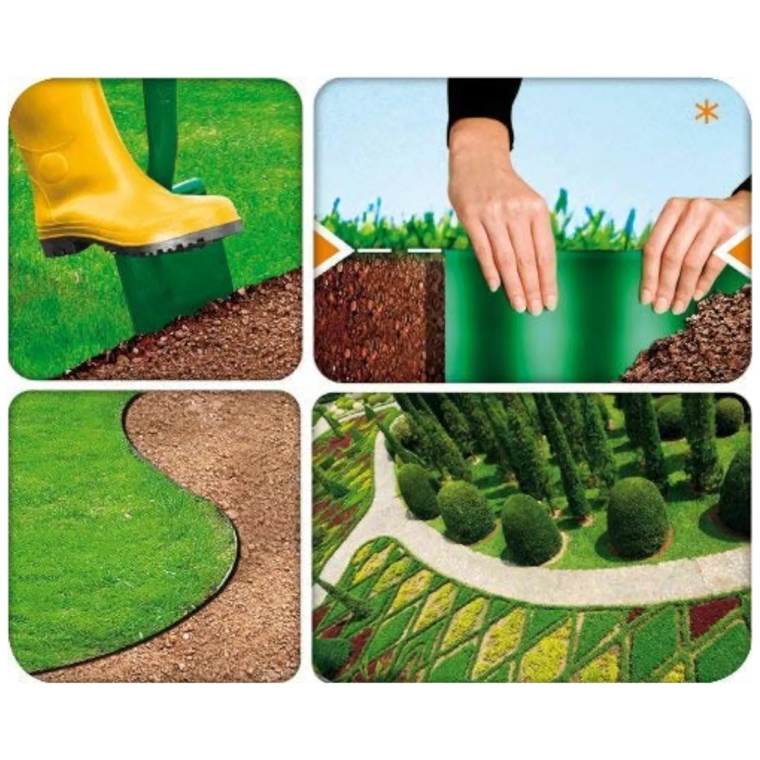 Obrzeże ogrodowe faliste 10cm x 9m Cellfast zielone - obrazek 2