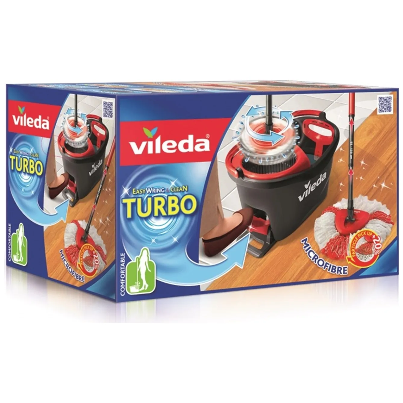 Zestaw mop obrotowy Vileda Easy Wring and Clean Turbo box - obrazek 6