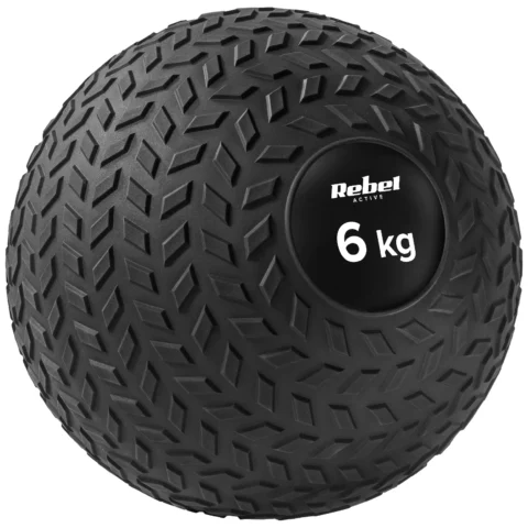 Mała piłka lekarska do ćwiczeń rehabilitacyjna Slam Ball 23cm 6kg, REBEL ACTIVE