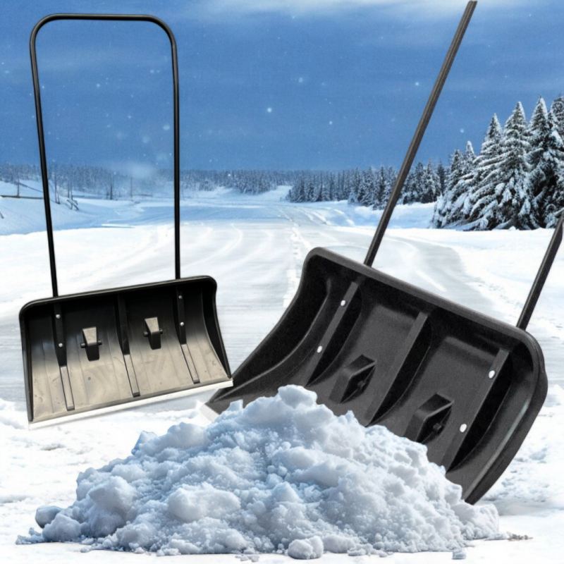 Łopata Śnieżna Bituxx z Kołami 80cm PVC Aluminiowa Krawędź Ergonomiczna - obrazek 2