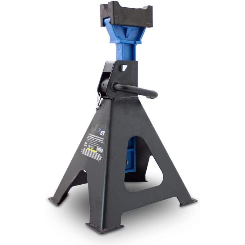 Podpory Warsztatowe 6T Regulowane 39-60 cm 13 Stopni Gumowe Podkładki - obrazek 6