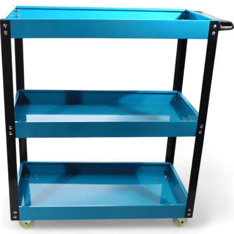 Mobilny Wózek Warsztatowy Bituxx 3 Półki Czerwony 100kg Udźwigu - obrazek 4