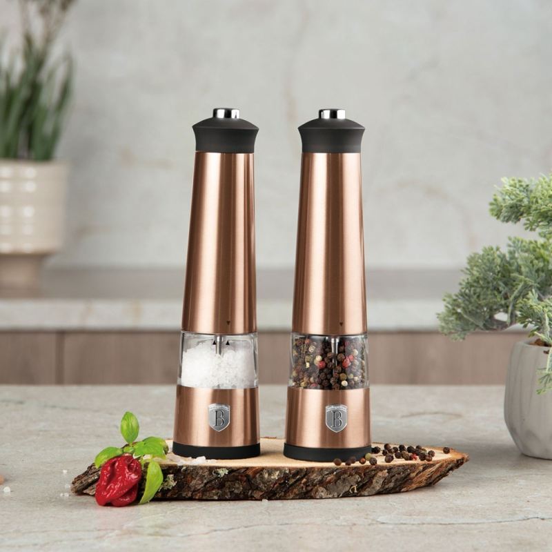 MŁYNKI ELEKTRYCZNE DO PIEPRZU I SOLI BERLINGER HAUS BH-9500 ROSE GOLD - obrazek 4