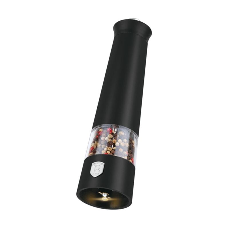 MŁYNKI ELEKTRYCZNE DO PIEPRZU I SOLI BERLINGER HAUS BH-9543 MATTE BLACK - obrazek 2