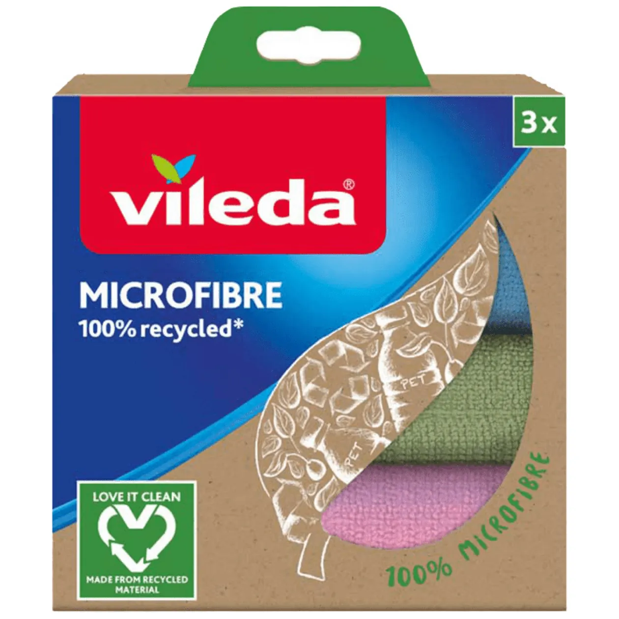 Zestaw 3 ścierek Vileda Mikrofibra 100% Recycled - obrazek 3