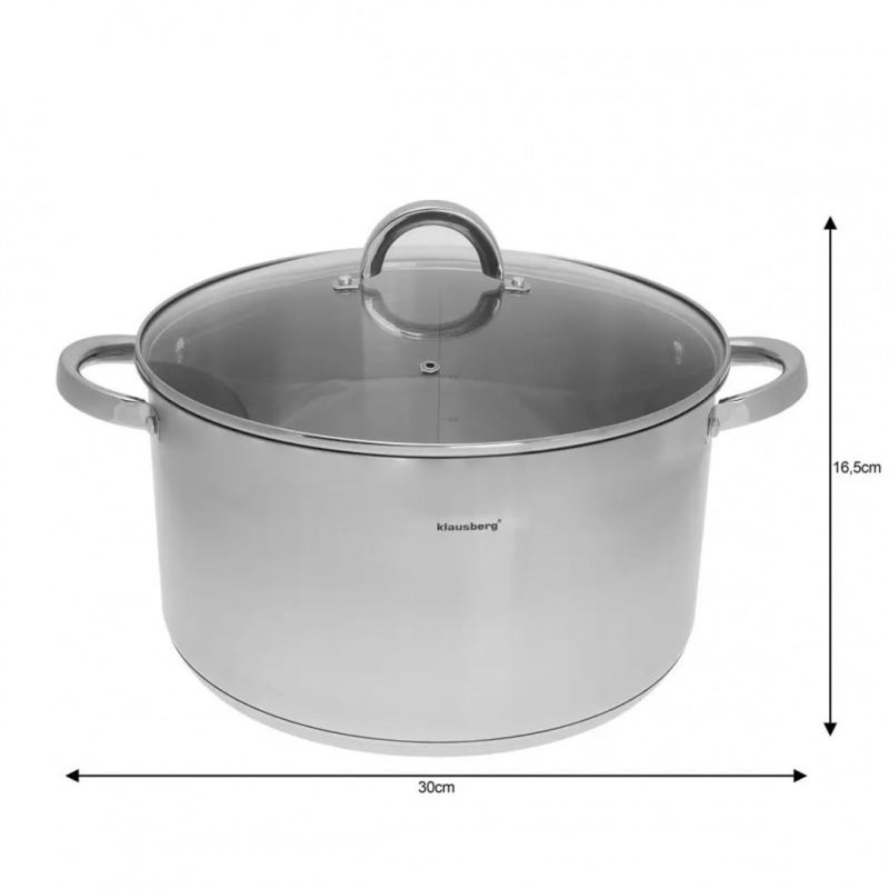GARNEK Z POKRYWĄ 30cm KLAUSBERG KB-7129 11,5L - obrazek 2