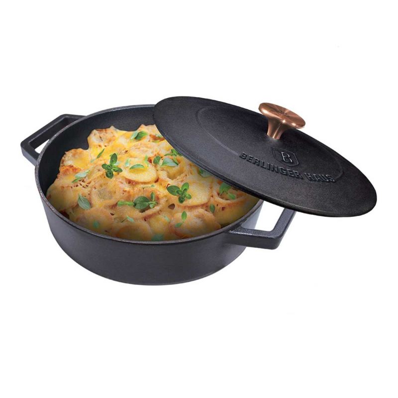 GARNEK ŻELIWNY 26cm 2,6L BERLINGER HAUS BH-6493 - obrazek 3