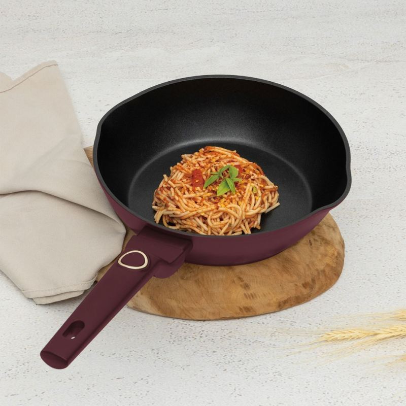 GŁĘBOKA PATELNIA TYTANOWA 24cm BERLINGER HAUS BH-8030 LEONARDO - obrazek 2