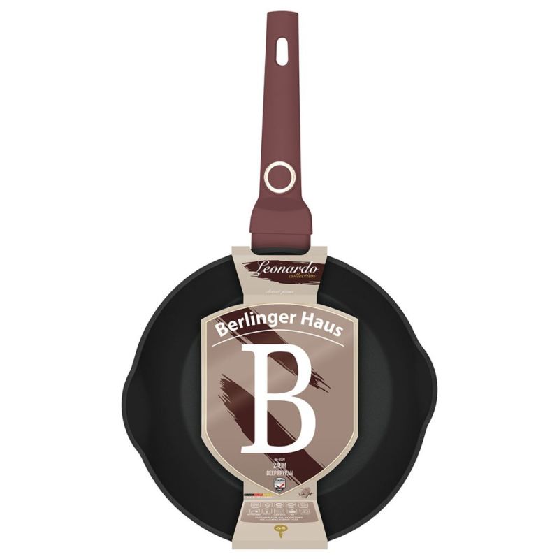 GŁĘBOKA PATELNIA TYTANOWA 24cm BERLINGER HAUS BH-8030 LEONARDO - obrazek 8