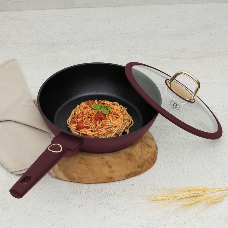 GŁĘBOKA PATELNIA TYTANOWA 24cm BERLINGER HAUS BH-8032 LEONARDO - obrazek 2