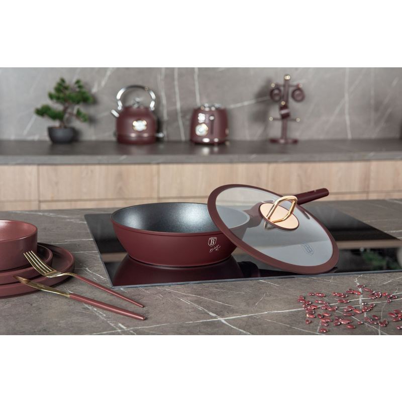 GŁĘBOKA PATELNIA TYTANOWA 24cm BERLINGER HAUS BH-8032 LEONARDO - obrazek 5