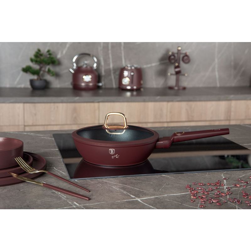 GŁĘBOKA PATELNIA TYTANOWA 24cm BERLINGER HAUS BH-8032 LEONARDO - obrazek 6