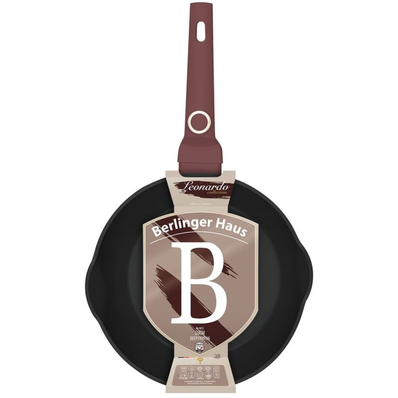 GŁĘBOKA PATELNIA TYTANOWA 28cm BERLINGER HAUS BH-8031 LEONARDO - obrazek 8