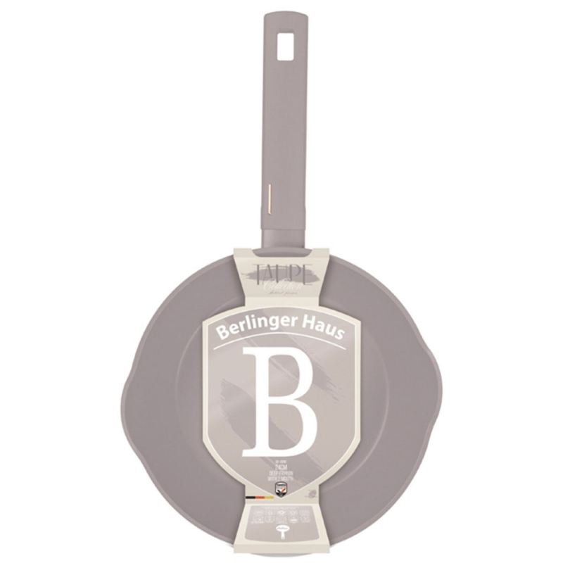 GŁĘBOKA PATELNIA TYTANOWA 24cm BERLINGER HAUS BH-8090 TAUPE - obrazek 4