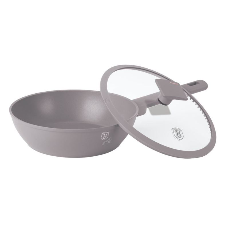 GŁĘBOKA PATELNIA TYTANOWA 24cm BERLINGER HAUS BH-8092 TAUPE - obrazek 8