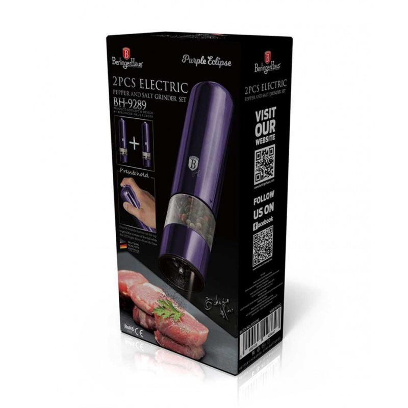 ZESTAW MŁYNKÓW ELEKTRYCZNYCH BERLINGER HAUS BH-9289 PURPLE - obrazek 2