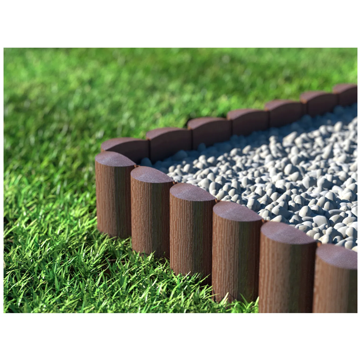 Palisada ogrodowa Cellfast Eco brązowa - obrazek 8