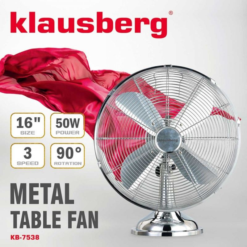 WENTYLATOR WIATRAK CYRKULACYJNY KLAUSBERG KB-7538 - obrazek 2