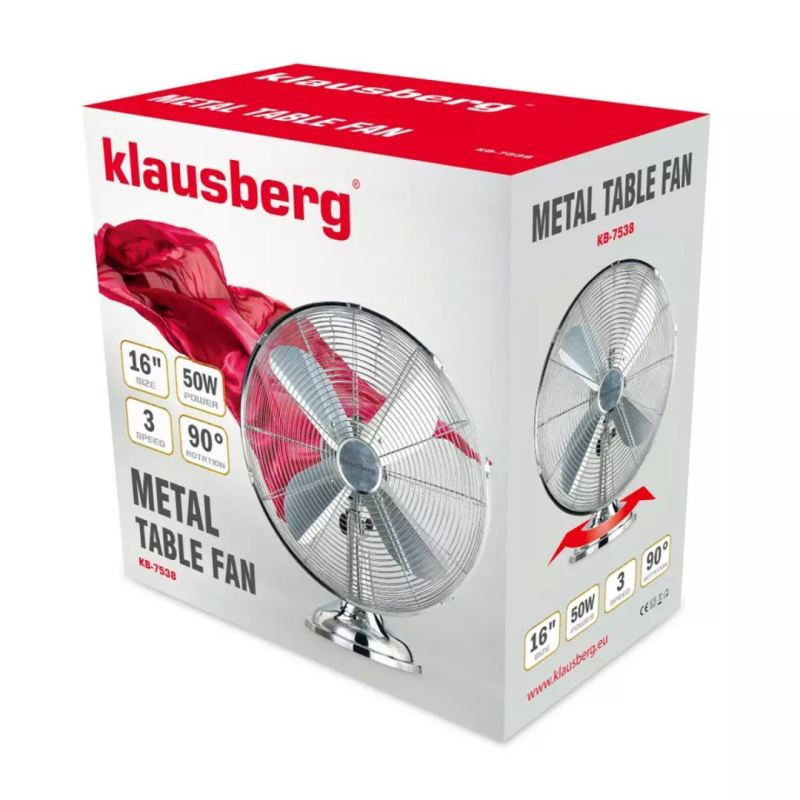 WENTYLATOR WIATRAK CYRKULACYJNY KLAUSBERG KB-7538 - obrazek 6