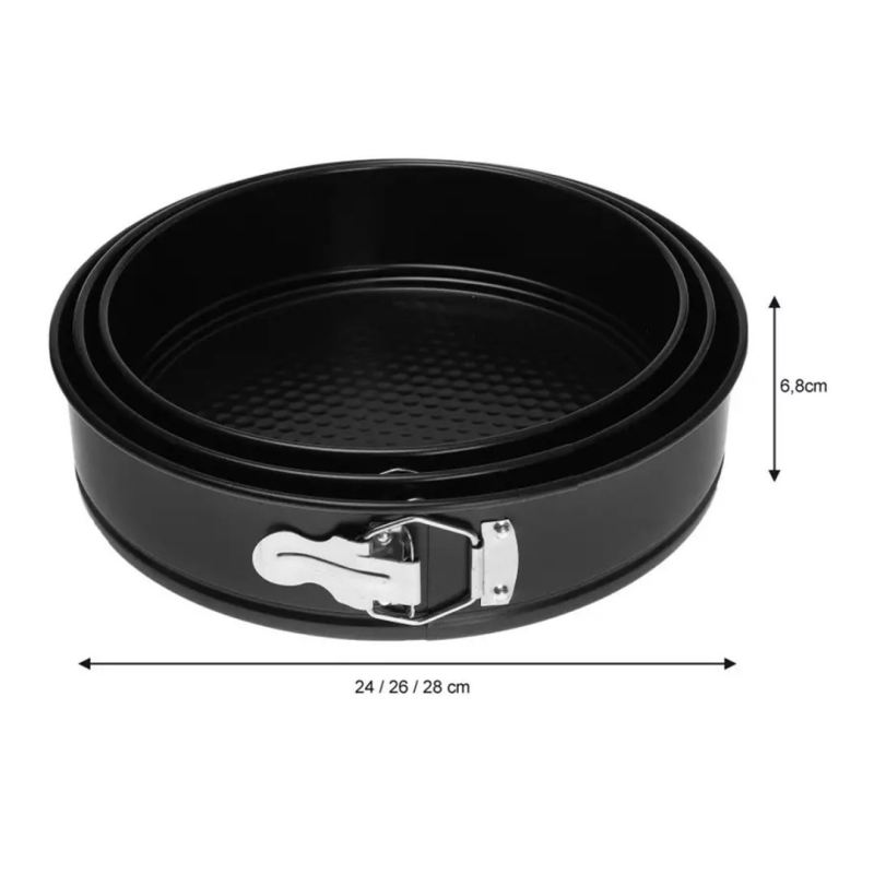 TORTOWNICE FORMY DO PIECZENIA 3 SZT. KINGHOFF KH-4200 - obrazek 2