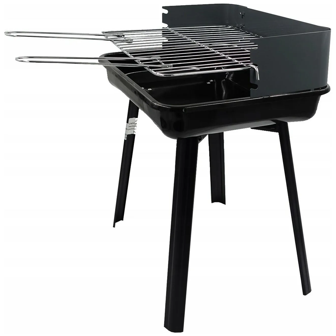 Grill prostokątny, składany, wymiary: 36 x 31 cm, wys. 45 cm - obrazek 2