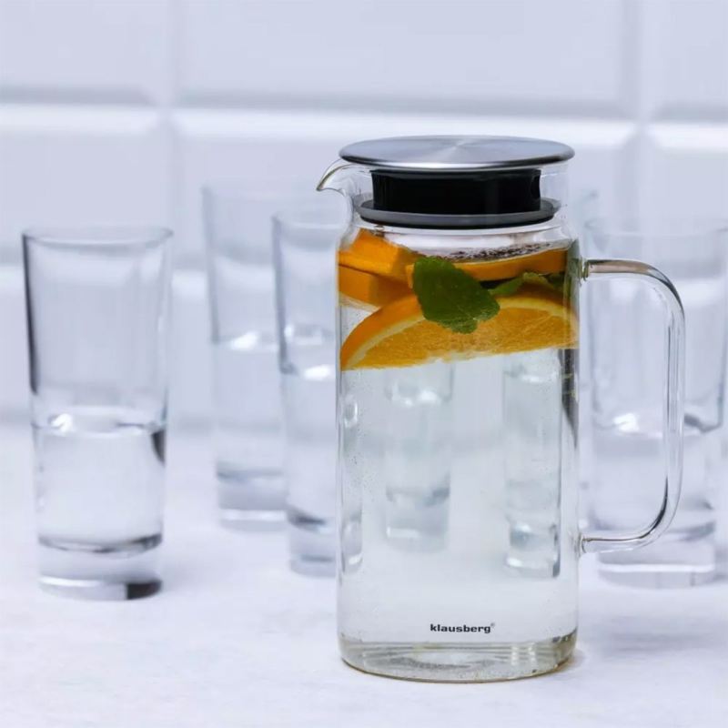 DZBANEK SZKLANY DO WODY NAPOJÓW 1,5L KLAUSBERG KB-7687 - obrazek 2