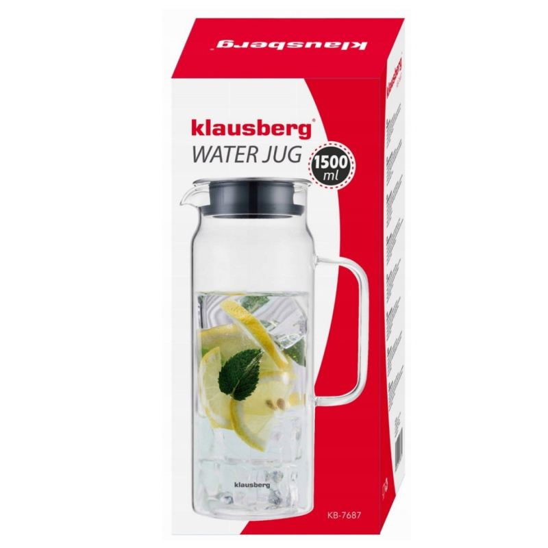 DZBANEK SZKLANY DO WODY NAPOJÓW 1,5L KLAUSBERG KB-7687 - obrazek 6