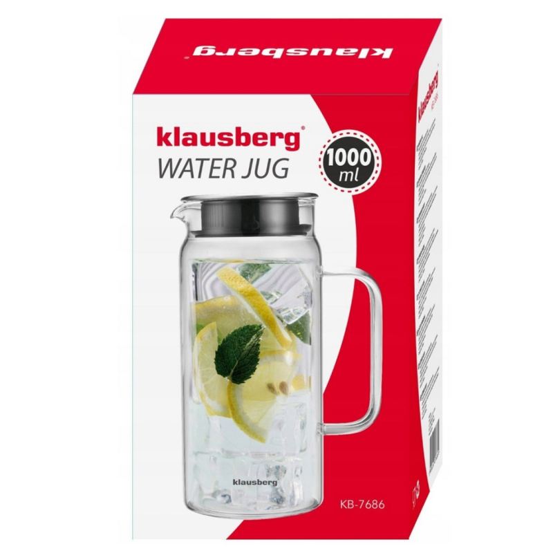 DZBANEK SZKLANY DO WODY NAPOJÓW 1L KLAUSBERG KB-7686 - obrazek 12