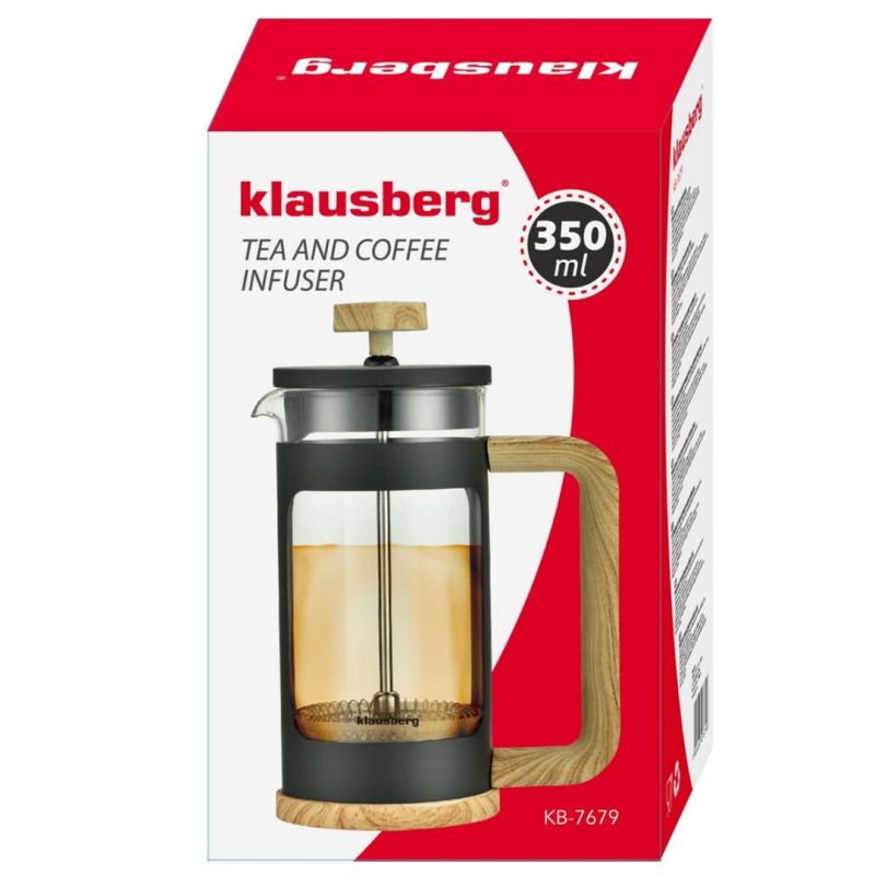 ZAPARZACZ TŁOKOWY DO KAWY/HERBATY 350ml KLAUSBERG KB-7679 - obrazek 6