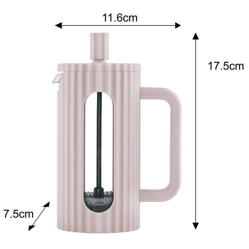 ZAPARZACZ TŁOKOWY DO KAWY/HERBATY 350ml KLAUSBERG KB-7744 RÓŻOWY - obrazek 3
