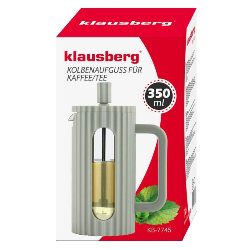 ZAPARZACZ TŁOKOWY DO KAWY/HERBATY 350ml KLAUSBERG KB-7745 ZIELONY - obrazek 9