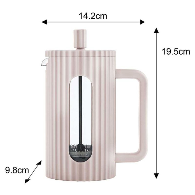 ZAPARZACZ TŁOKOWY DO KAWY/HERBATY 600ml KLAUSBERG KB-7749 RÓŻOWY - obrazek 3