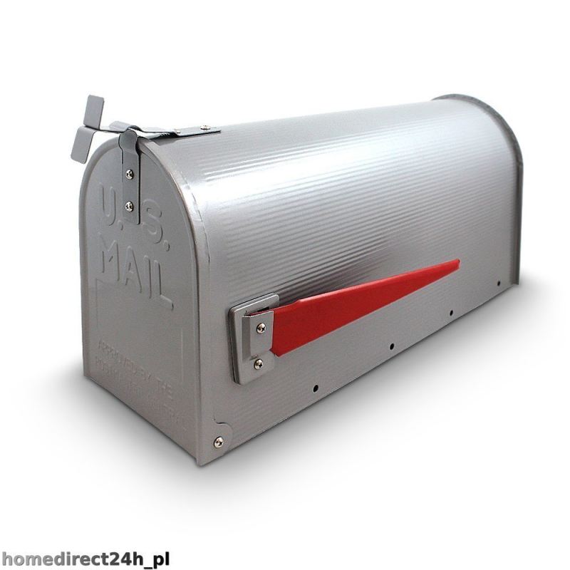 Skrzynka na listy amerykańska USA MAIL (srebrny) - obrazek 2