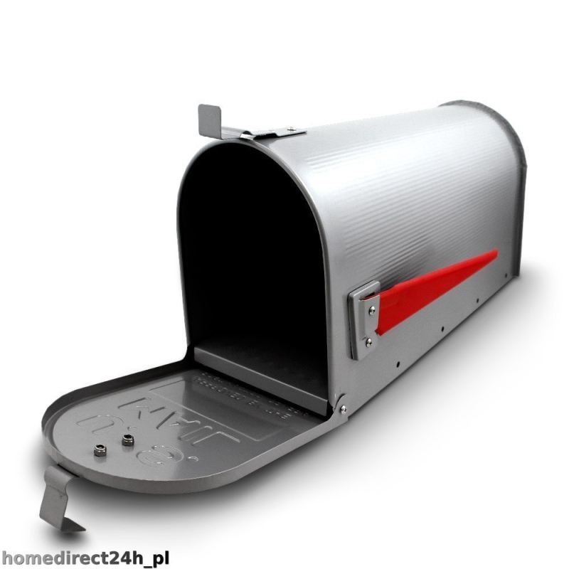 Skrzynka na listy amerykańska USA MAIL (srebrny) - obrazek 3