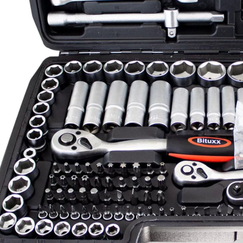 Zestaw narzędzi podręczny w walizce 215 elementów Klucze TORX + Grzechotki - obrazek 5