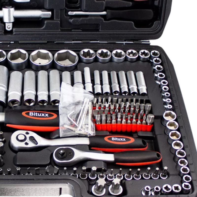 Zestaw narzędzi podręczny w walizce 215 elementów Klucze TORX + Grzechotki - obrazek 6