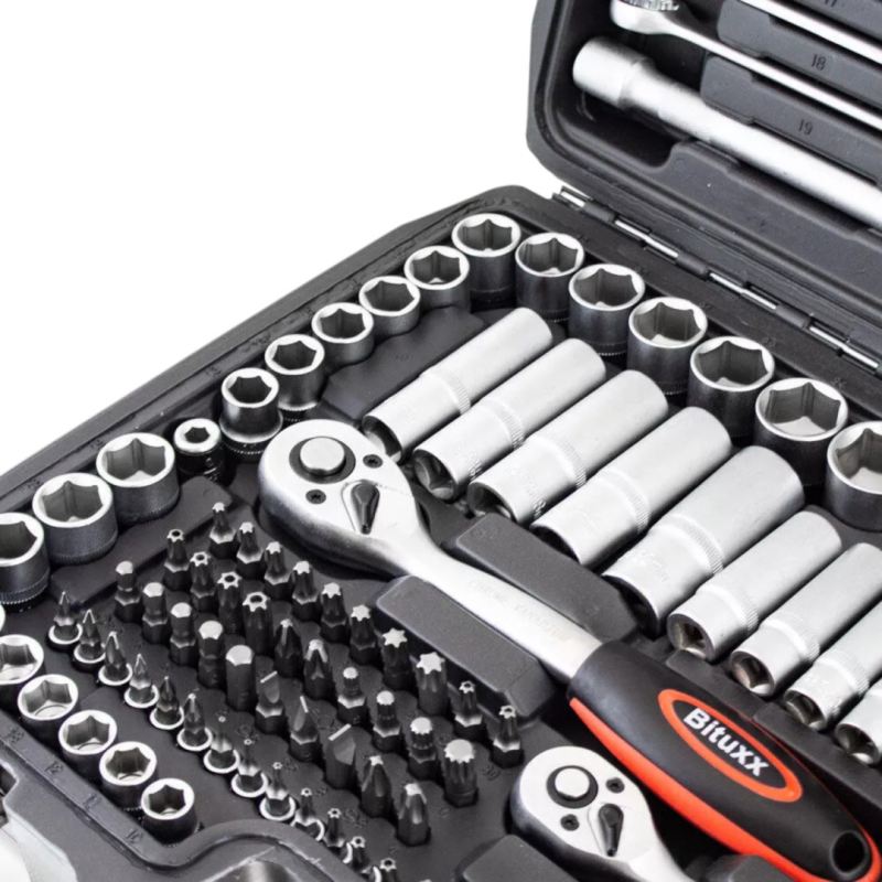 Zestaw narzędzi podręczny w walizce 215 elementów Klucze TORX + Grzechotki - obrazek 7