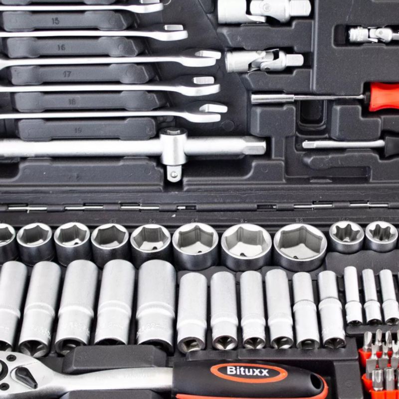 Zestaw narzędzi podręczny w walizce 215 elementów Klucze TORX + Grzechotki - obrazek 10