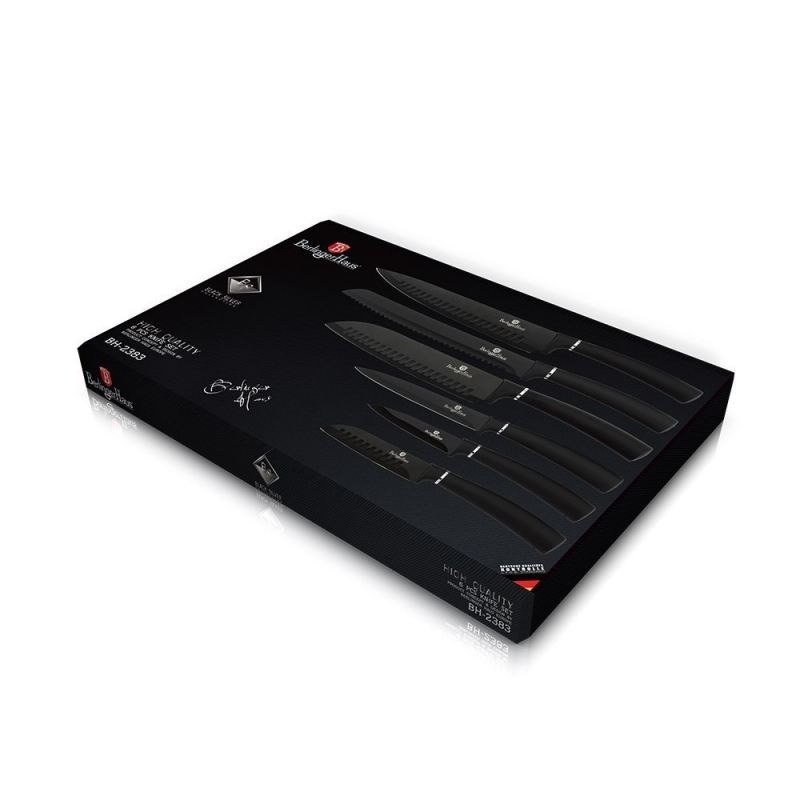 ZESTAW NOŻY BERLINGER HAUS BH-2383 BLACK SILVER - obrazek 2