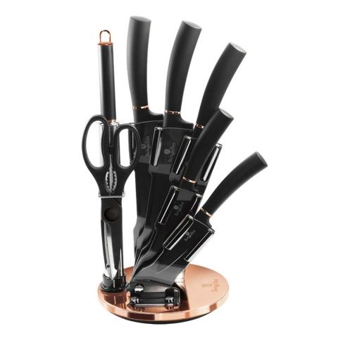 ZESTAW NOŻY BERLINGER HAUS BH-2421 BLACK ROSE W STOJAKU