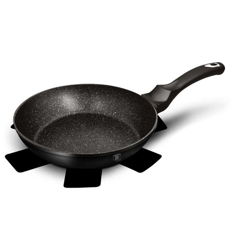 PATELNIA GRANITOWA 24cm BERLINGER HAUS BLACK SILVER BH-1844 - obrazek 2