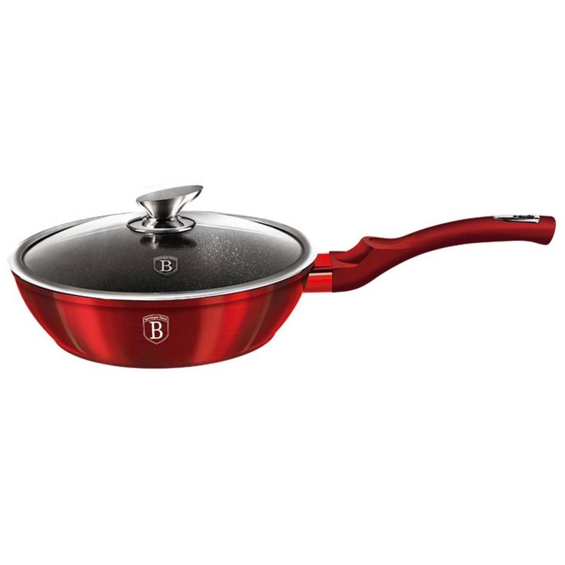 PATELNIA GRANITOWA 24cm BERLINGER HAUS RED METALLIC LINE BH-1259 - obrazek 2